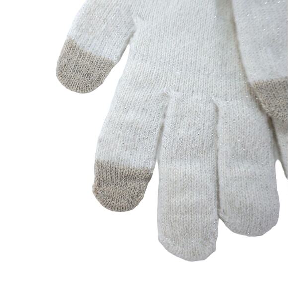 Style & Co Women’s Winter Knit Gloves – Glitter Ivory – Touchscreen Friendly–NWT - Picture 2 of 2